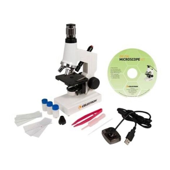 Celestron Digital Microscope Kit 600X Power with Extra Slides - Picture 1 of 4